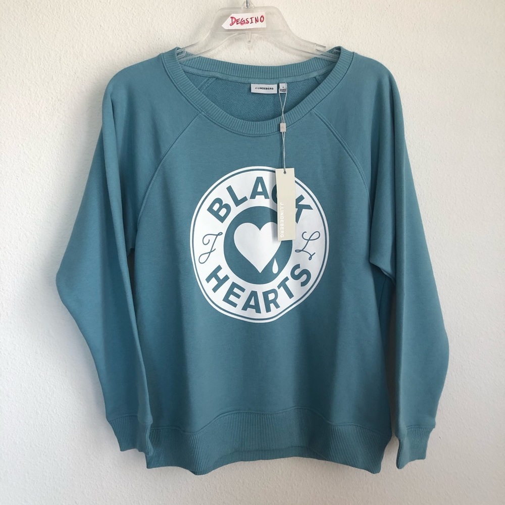 J. Lindeberg Black Hearts Sweater Pullover